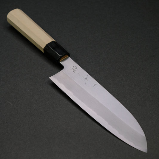 Hitohira Kikuchiyo Ren White #2 Santoku 180mm Ho Wood Handle