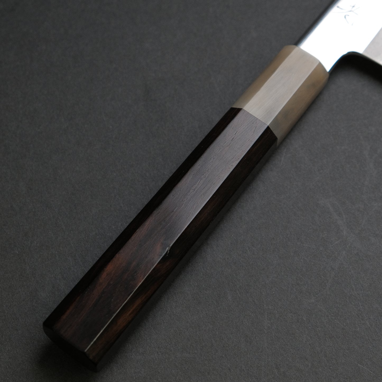 Hitohira Kikuchiyo Rou Silver #3 Mirror Polished Gyuto 210mm Ebony Handle