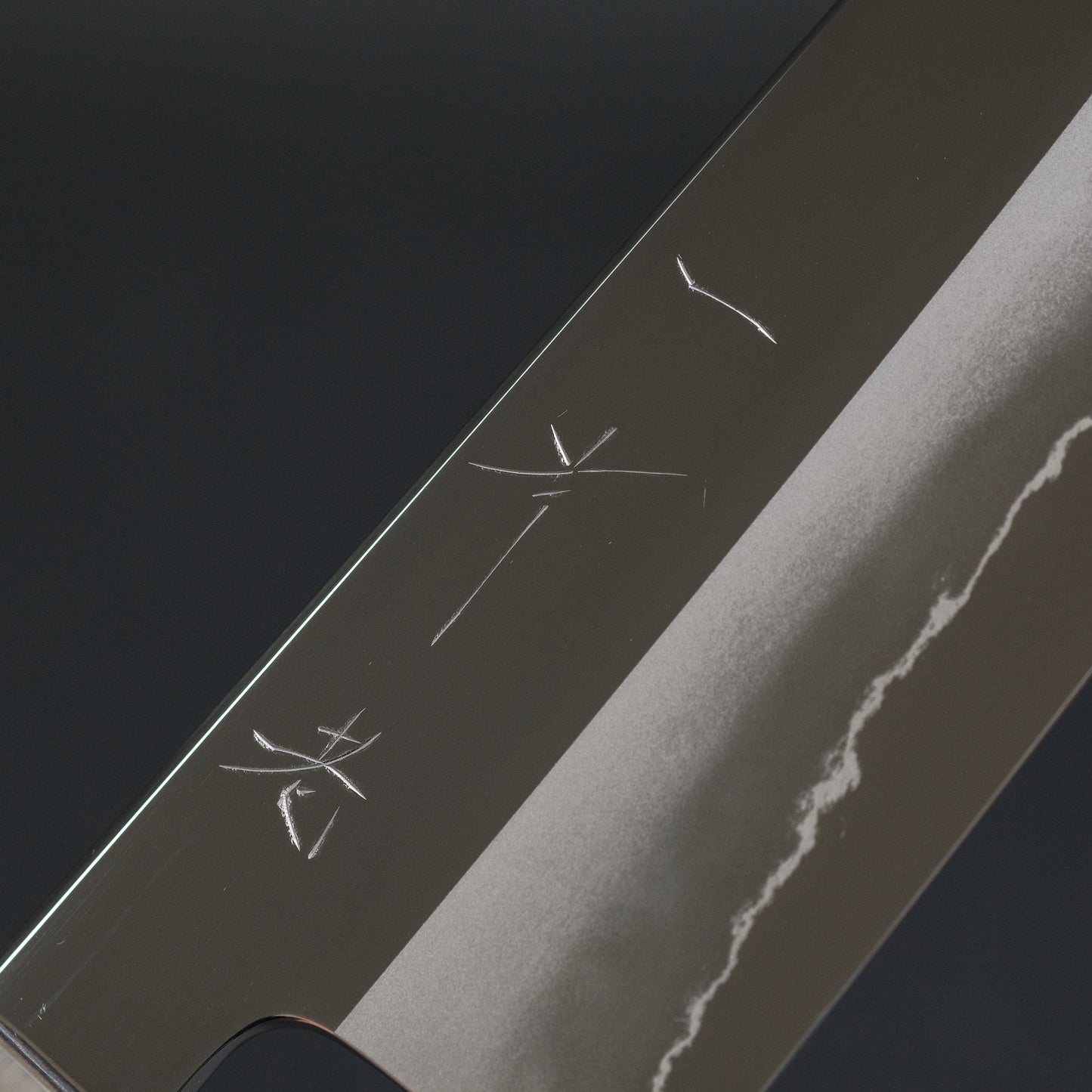 Hitohira Kikuchiyo Rou Silver #3 Mirror Polished Gyuto 210mm Ebony Handle