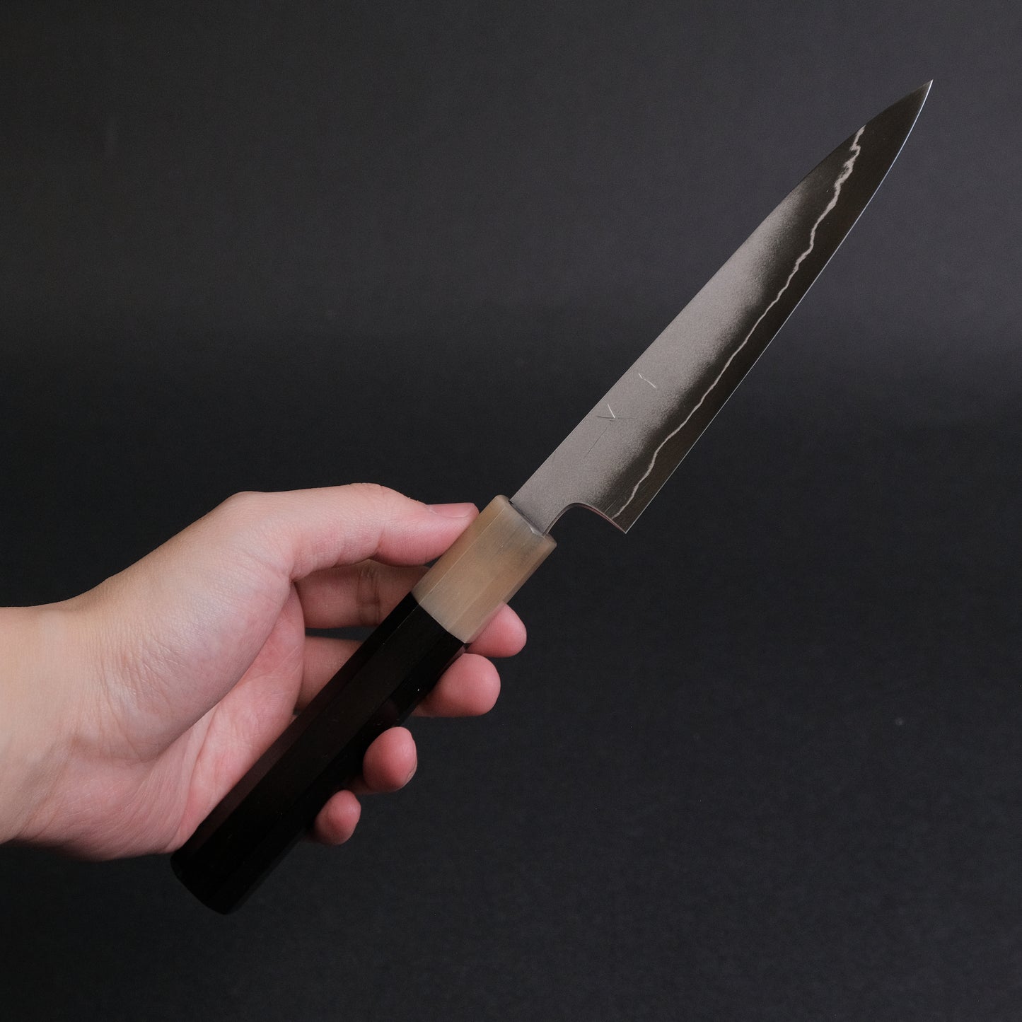 Hitohira Kikuchiyo Yohei Ginsan Kasumi Petty 150mm Ebony Handle