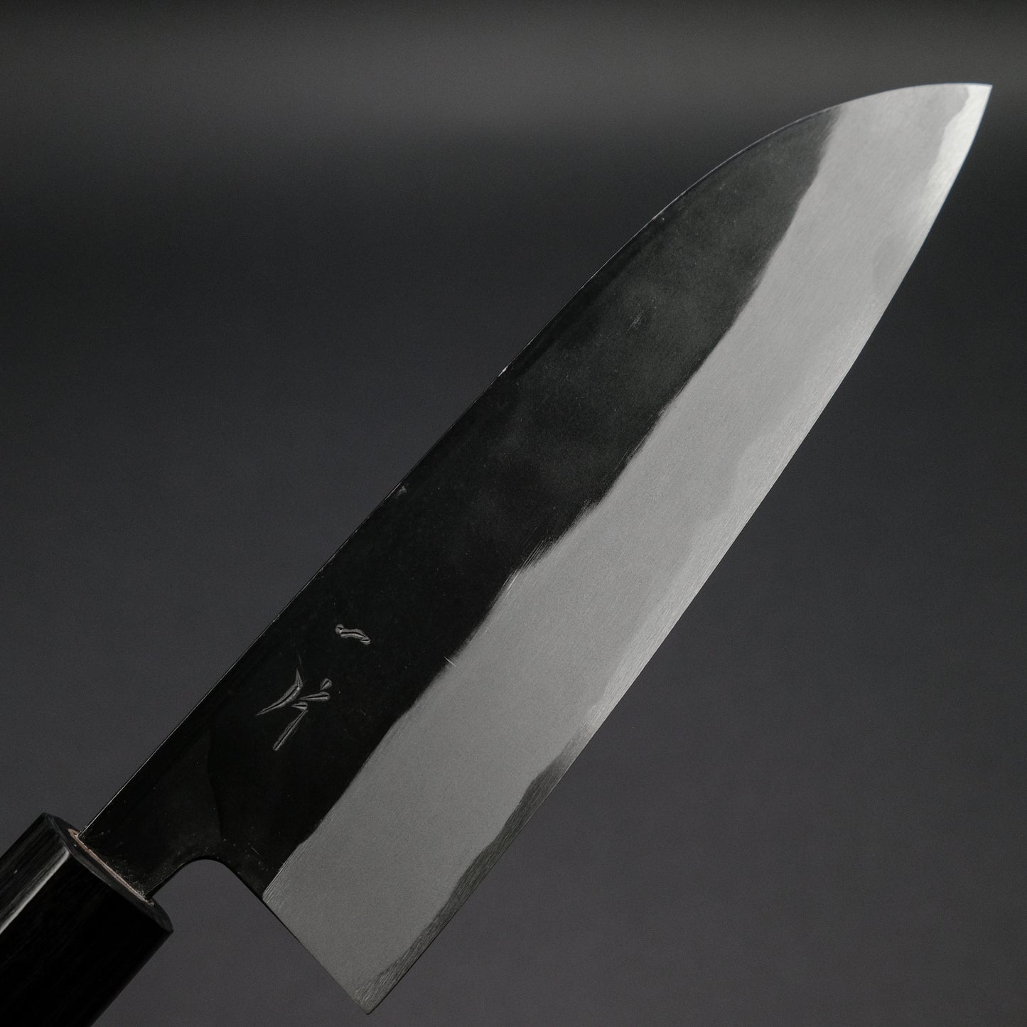 Hitohira MS Kurouchi Blue #2 Santoku 165mm Rosewood Handle