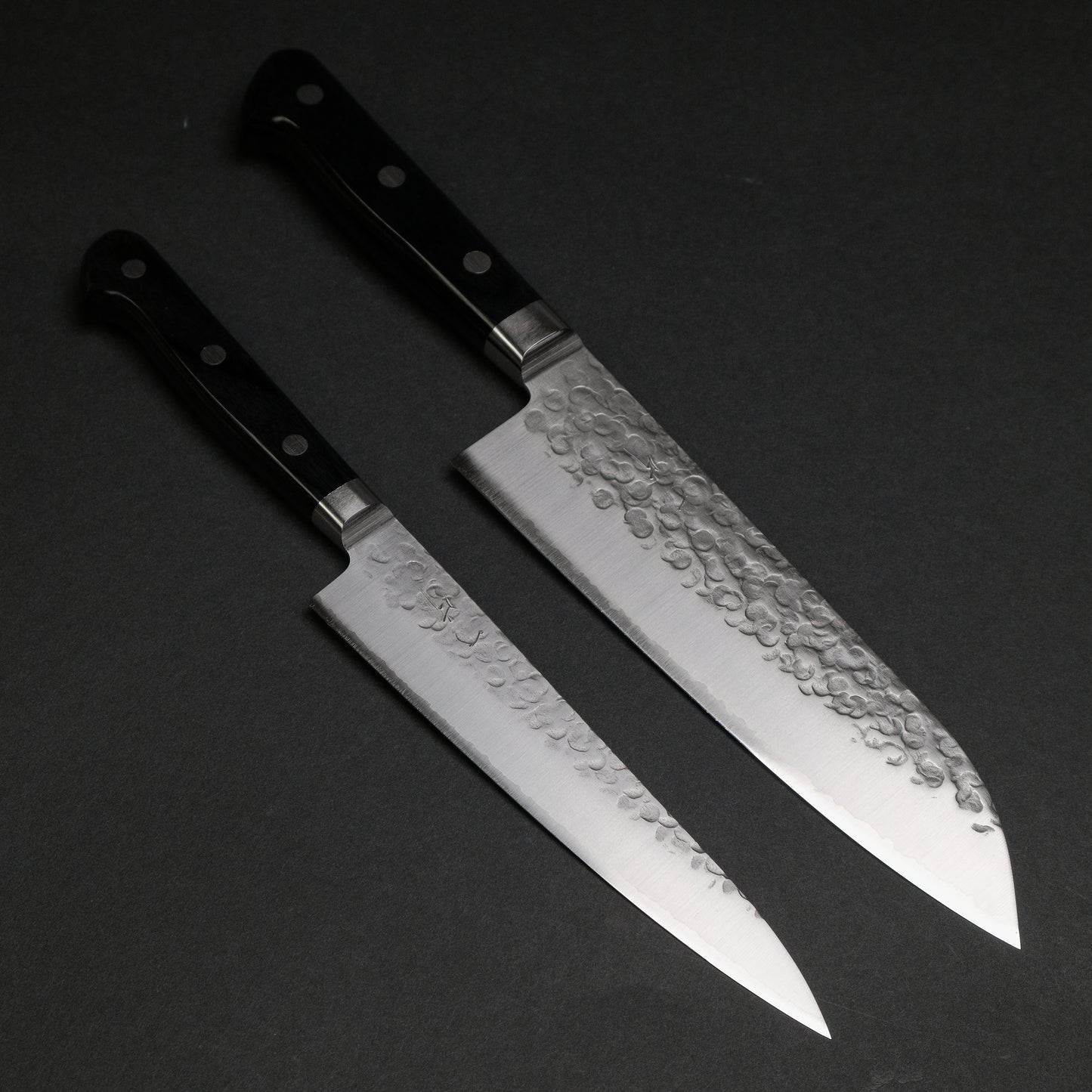 Hitohira T10 Tsuchime Knife Set (Petty 150mm & Santoku 165mm)