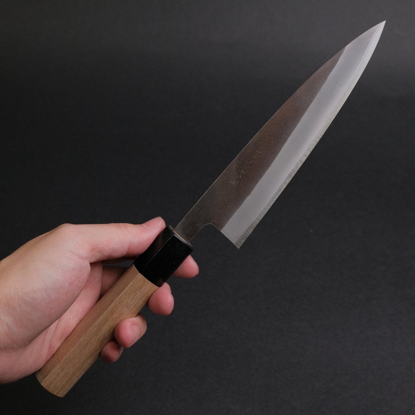 Hitohira TD Blue #2 Stainless Clad Kurouchi Petty 150mm Ho Wood Handle (D-Shape)