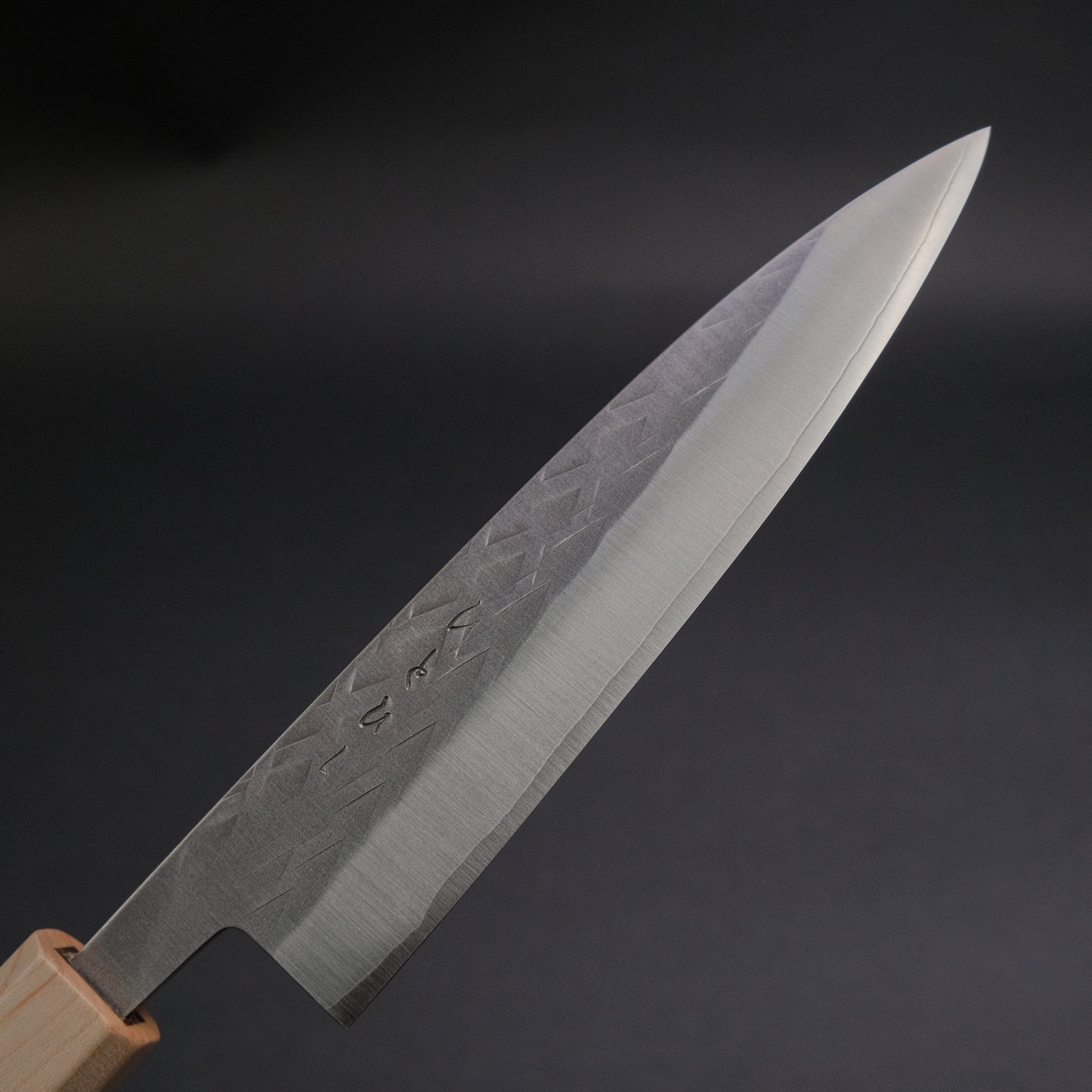 Hitohira TD SLD Tsuchime Gyuto 165mm Walnut Handle