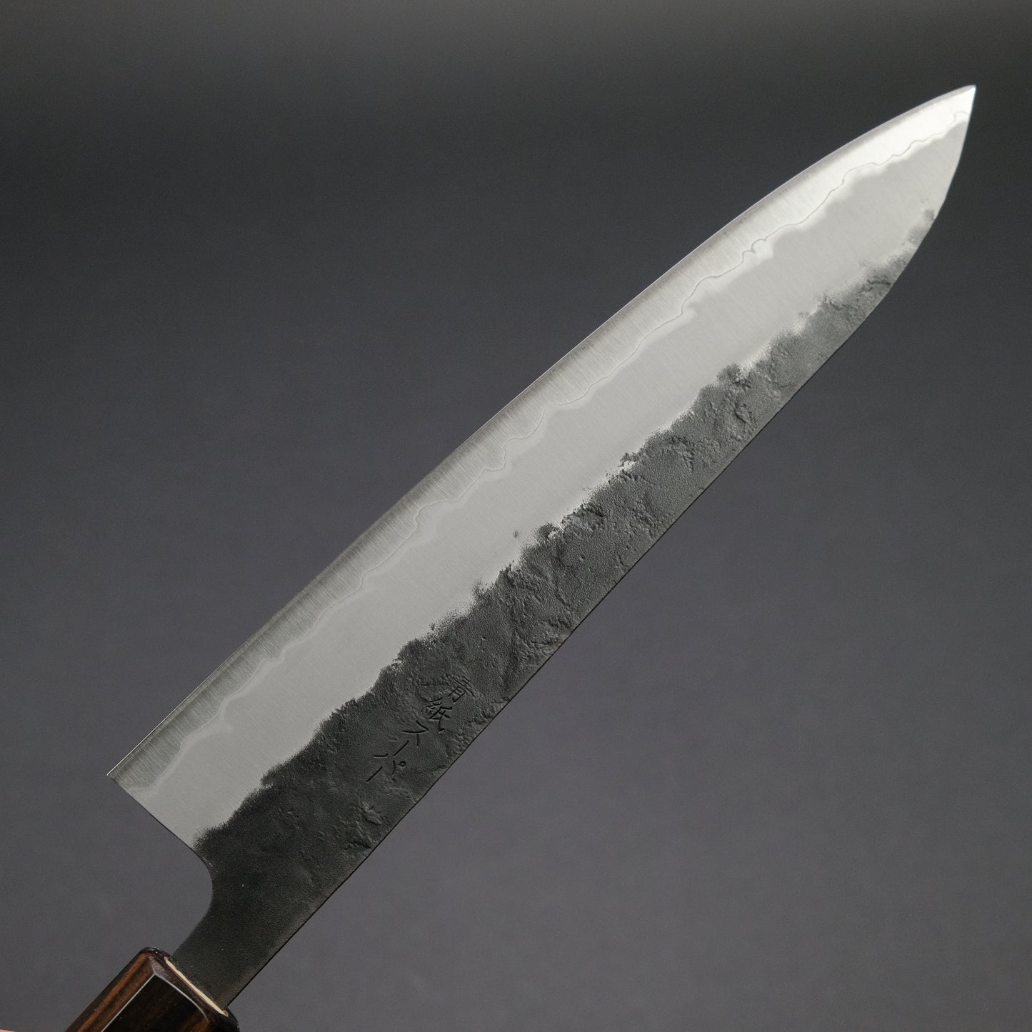 Hitohira Futana SB Kuro Nashiji Gyuto 210mm Cherry Wood Handle
