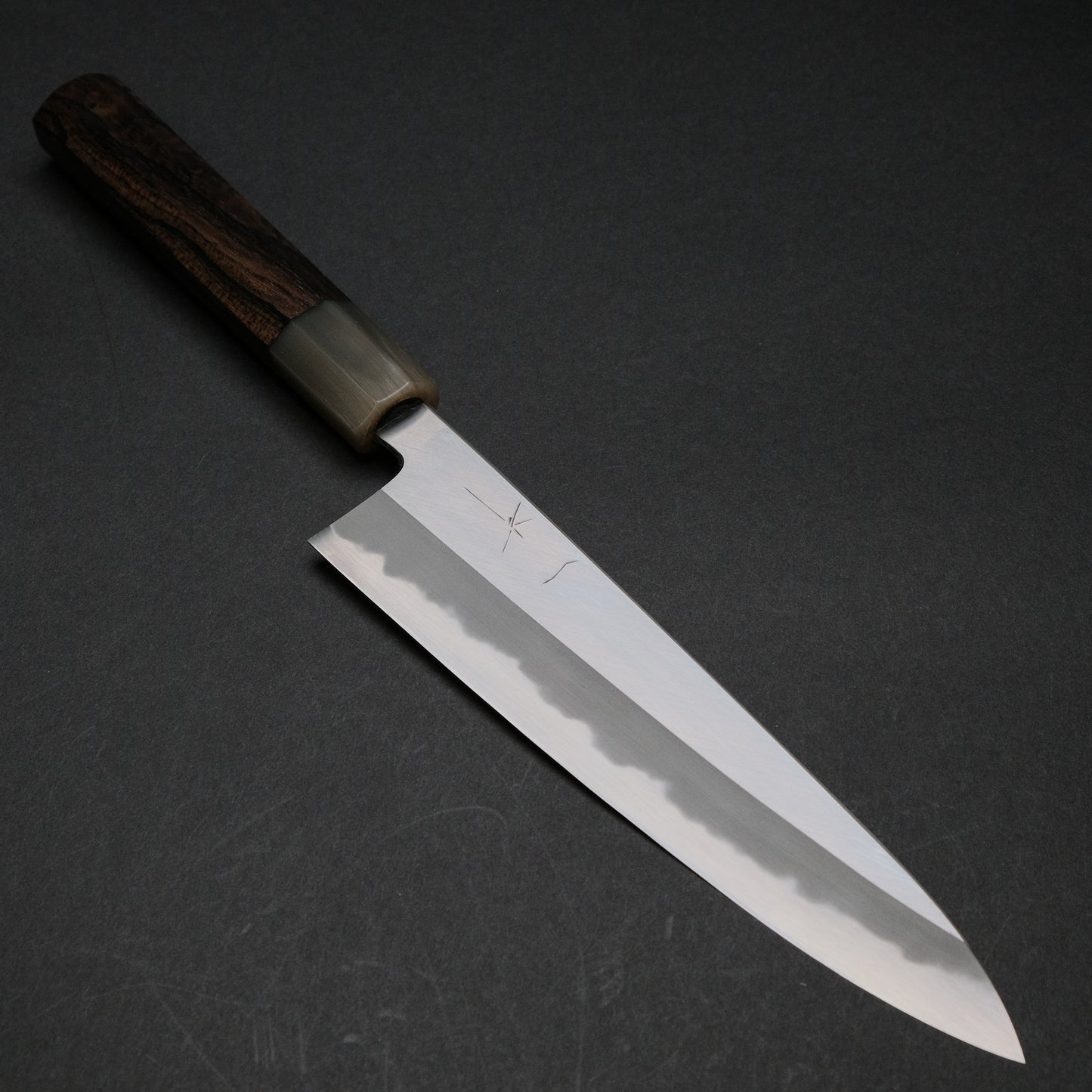 Hitohira Tanaka Kyuzo Blue #1 Migaki Gyuto 210mm Ziricote Handle