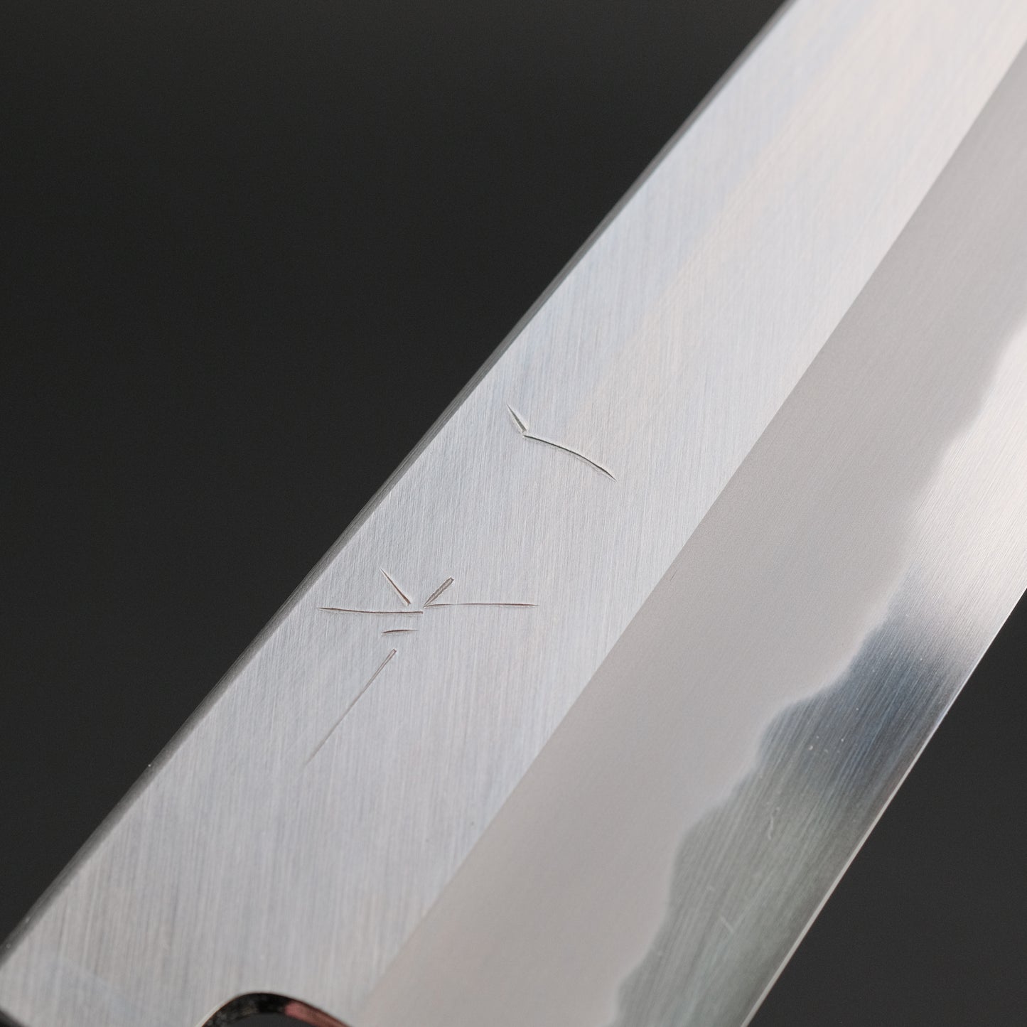 Hitohira Tanaka Kyuzo Blue #1 Migaki Gyuto 210mm Ziricote Handle