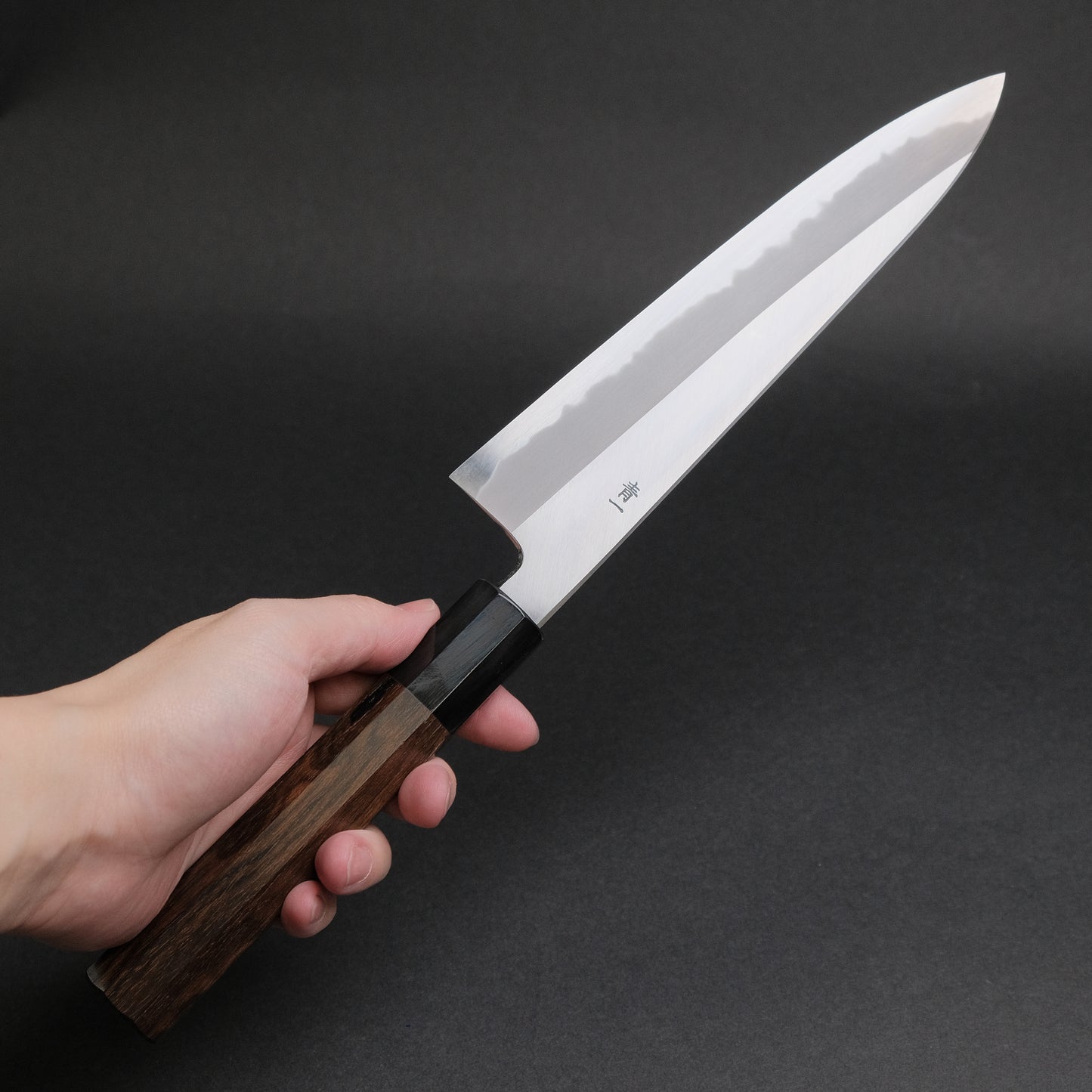 Hitohira Tanaka Kyuzo Blue #1 Migaki Gyuto 210mm Ziricote Handle