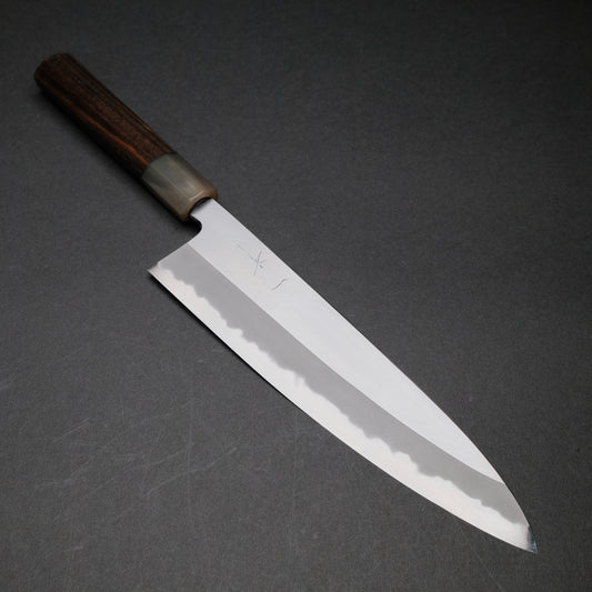 Hitohira Tanaka Kyuzo Blue #1 Migaki Gyuto 240mm Taihei Ebony Handle (Extra Height)