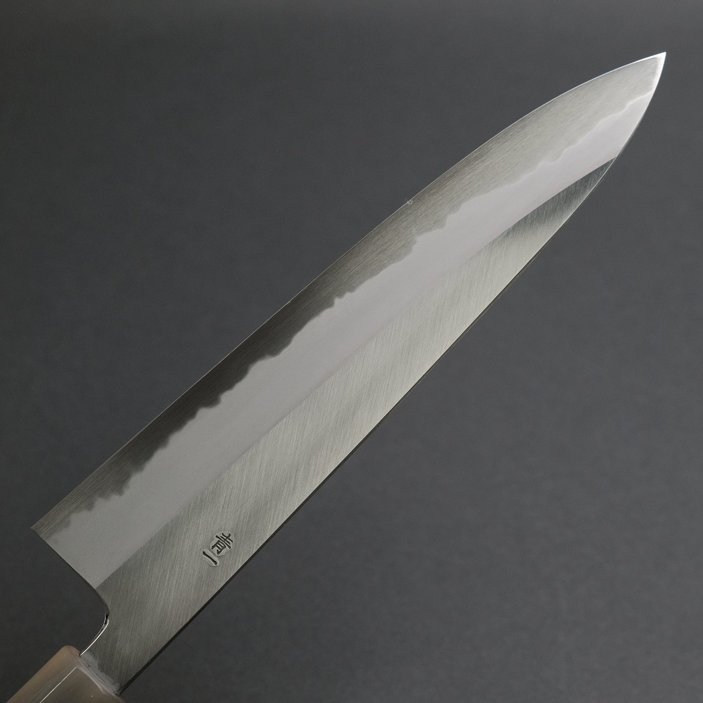 Hitohira Tanaka Kyuzo Blue #1 Migaki Gyuto 240mm Taihei Makassar Ebony Handle
