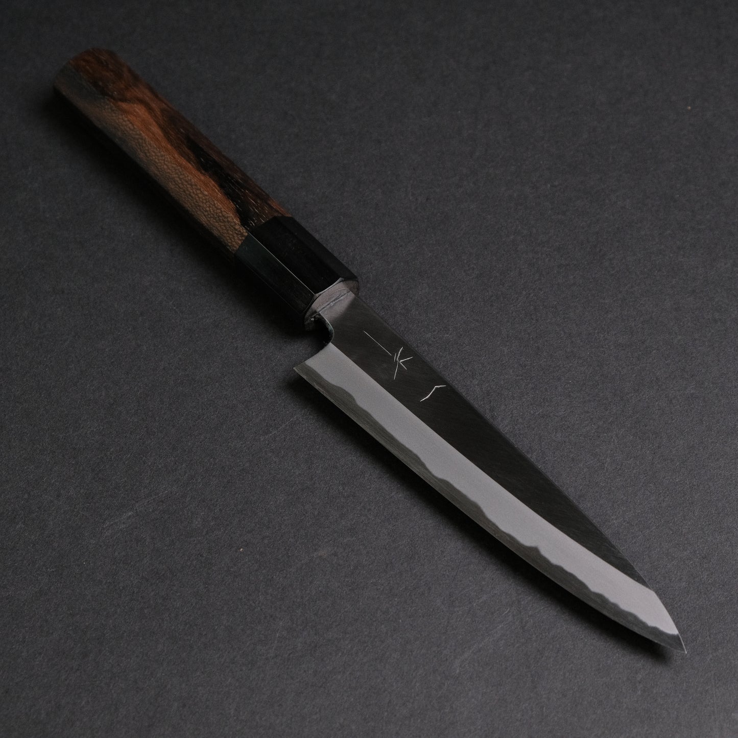 Hitohira Tanaka Kyuzo Blue #1 Migaki Petty 150mm Ziricote Handle