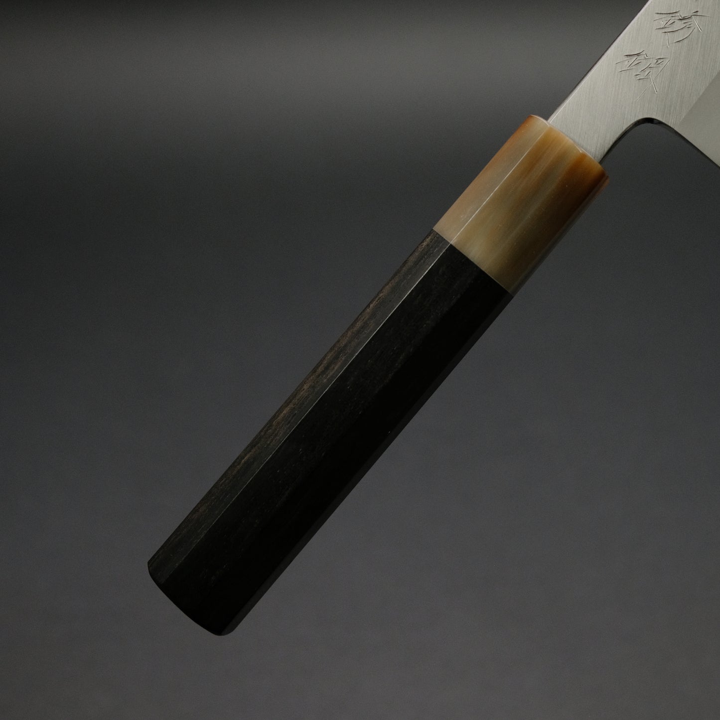 Hitohira Tanaka Kyuzo Blue #1 Stainless Clad Gyuto 240mm Taihei Ebony Handle