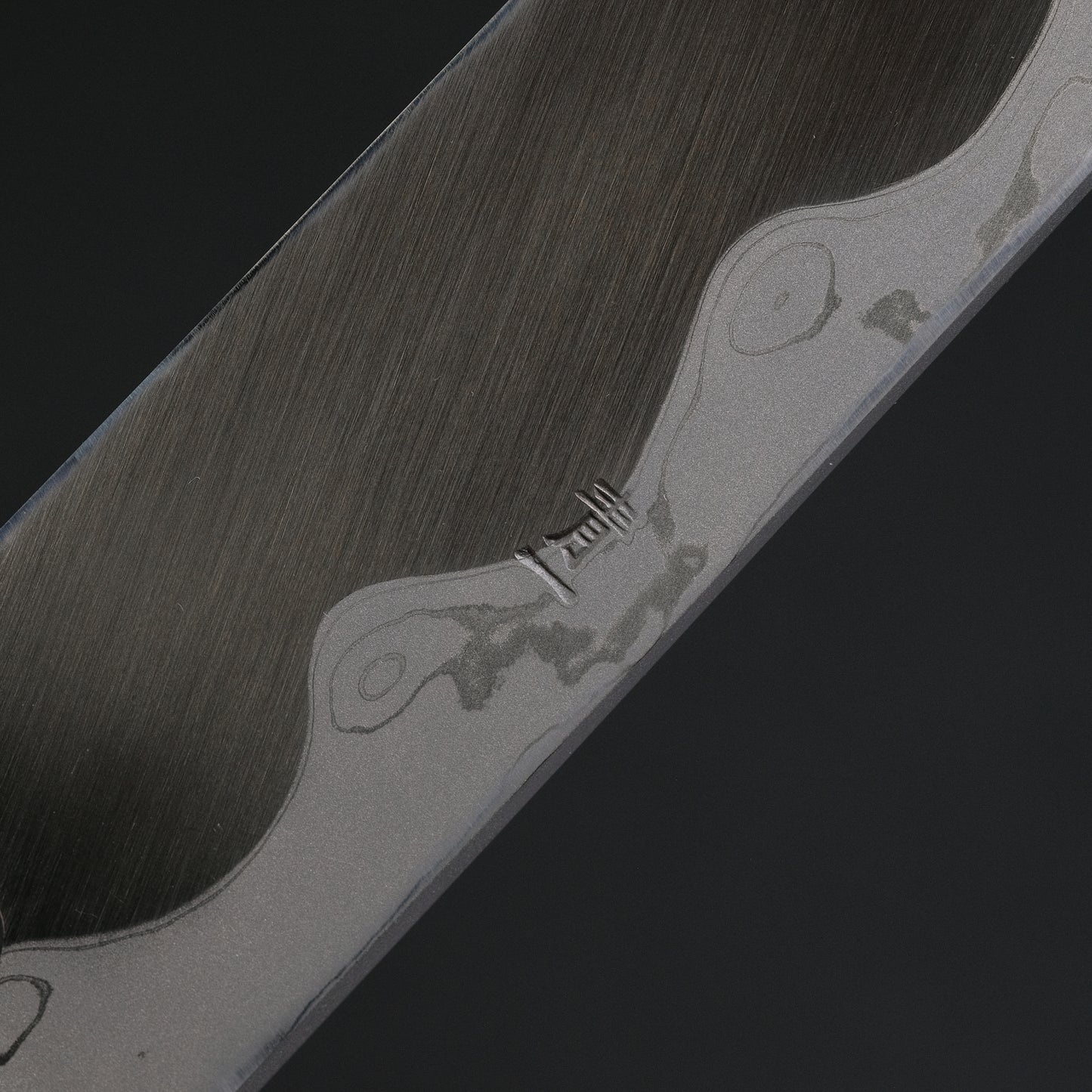 Hitohira Tanaka Mosuke Blue #1 Damascus Yanagiba 300mm Ebony Handle (Saya)
