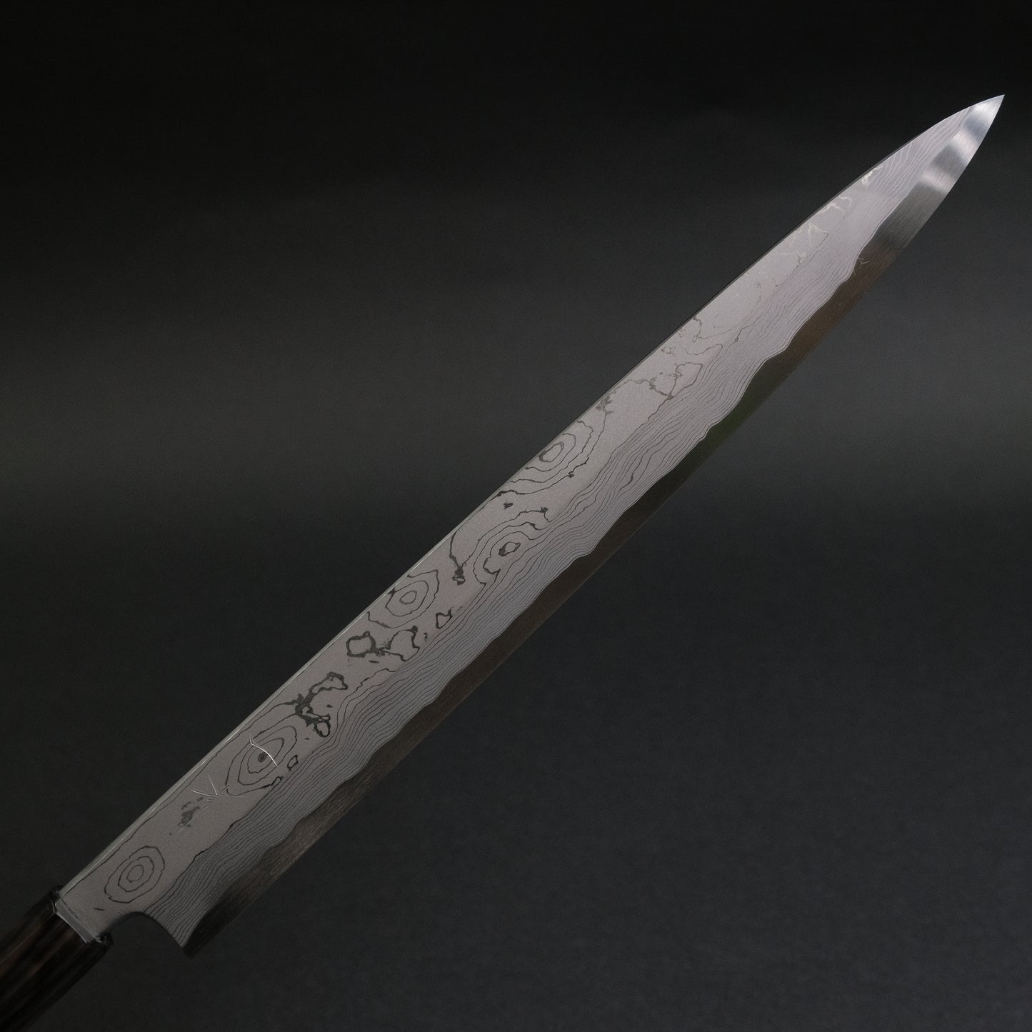 Hitohira Tanaka Mosuke Blue #1 Damascus Yanagiba 300mm Ebony Handle (Saya)