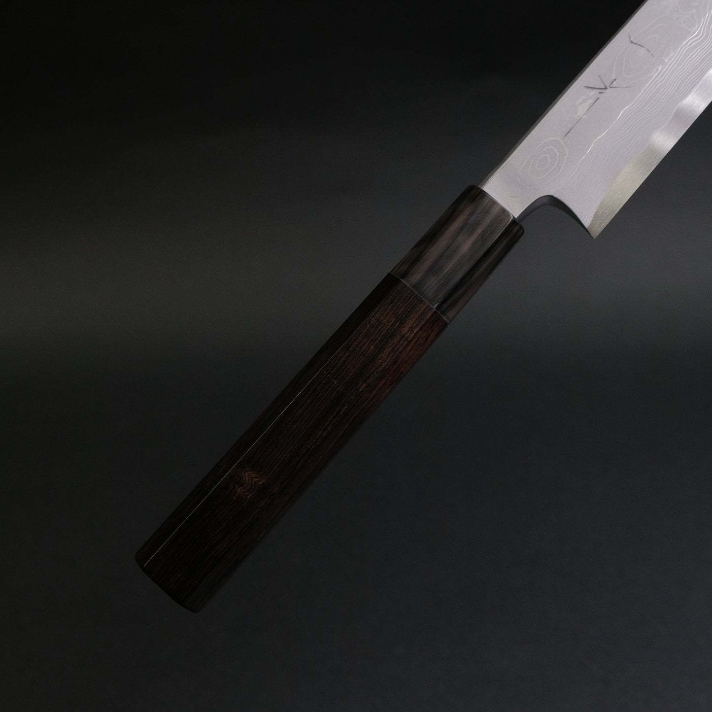 Hitohira Tanaka Mosuke Blue #1 Damascus Yanagiba 300mm Ebony Handle (Saya)