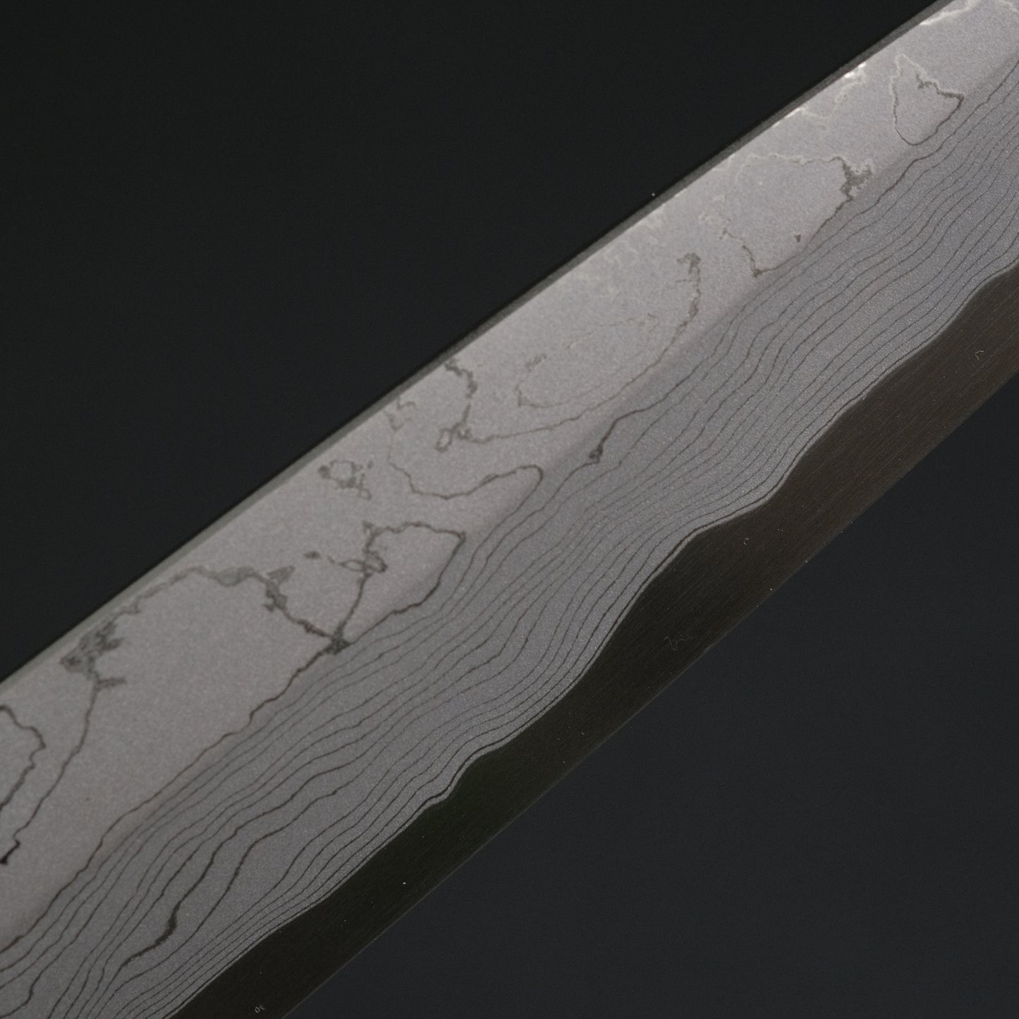 Hitohira Tanaka Mosuke Blue #1 Damascus Yanagiba 300mm Ebony Handle (Saya)