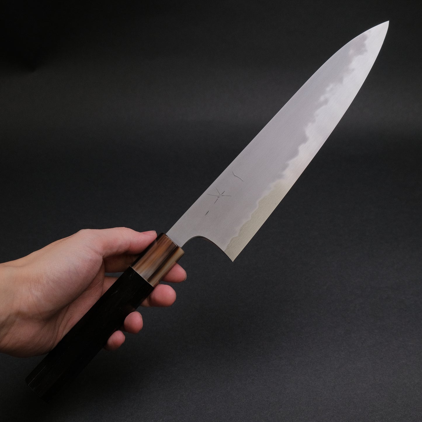 Hitohira Tanaka Yohei Blue #1 Kasumi Gyuto 240mm Ebony Handle