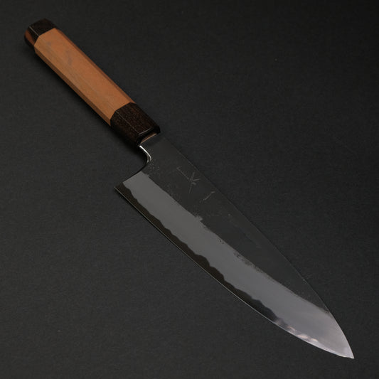 Hitohira Togashi Blue #2 Kurouchi Gyuto 210mm Cherry Wood Handle (Ebony End)