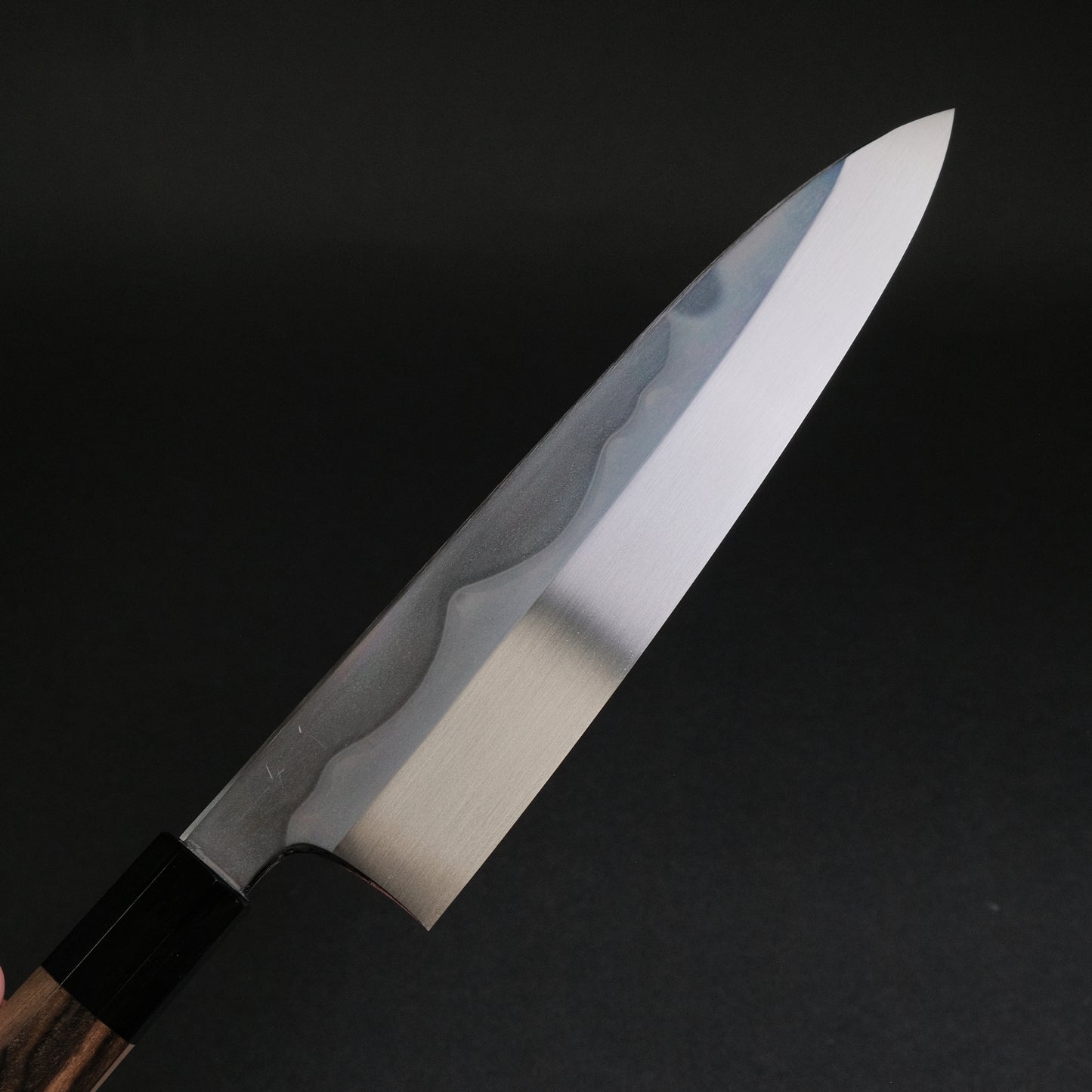 Hitohira Togashi White #1 Fuji Mizu Honyaki Gyuto 240mm Kurokaki Persimmon Handle (#120/ Saya)