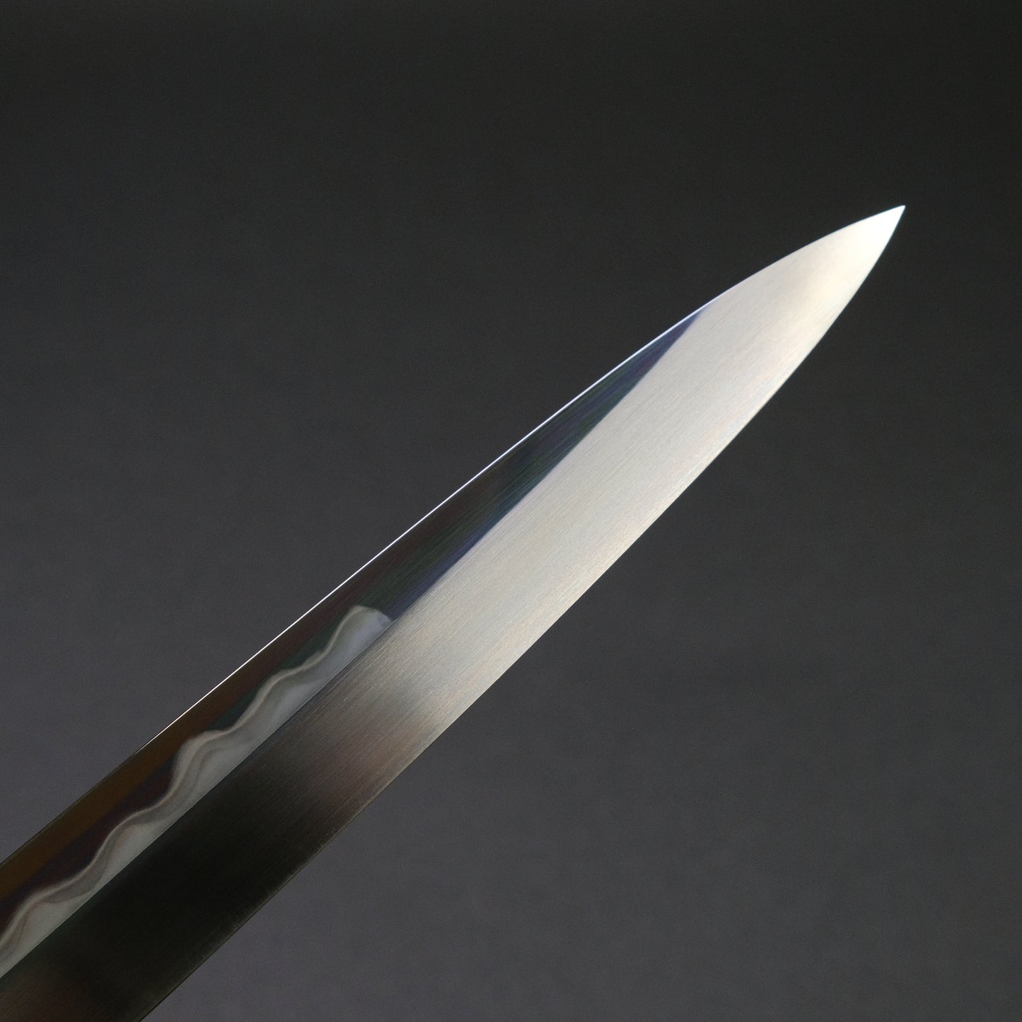 Hitohira Togashi White #1 Mizu Honyaki Yanagiba 300mm Taihei Ebony Handle (Saya)