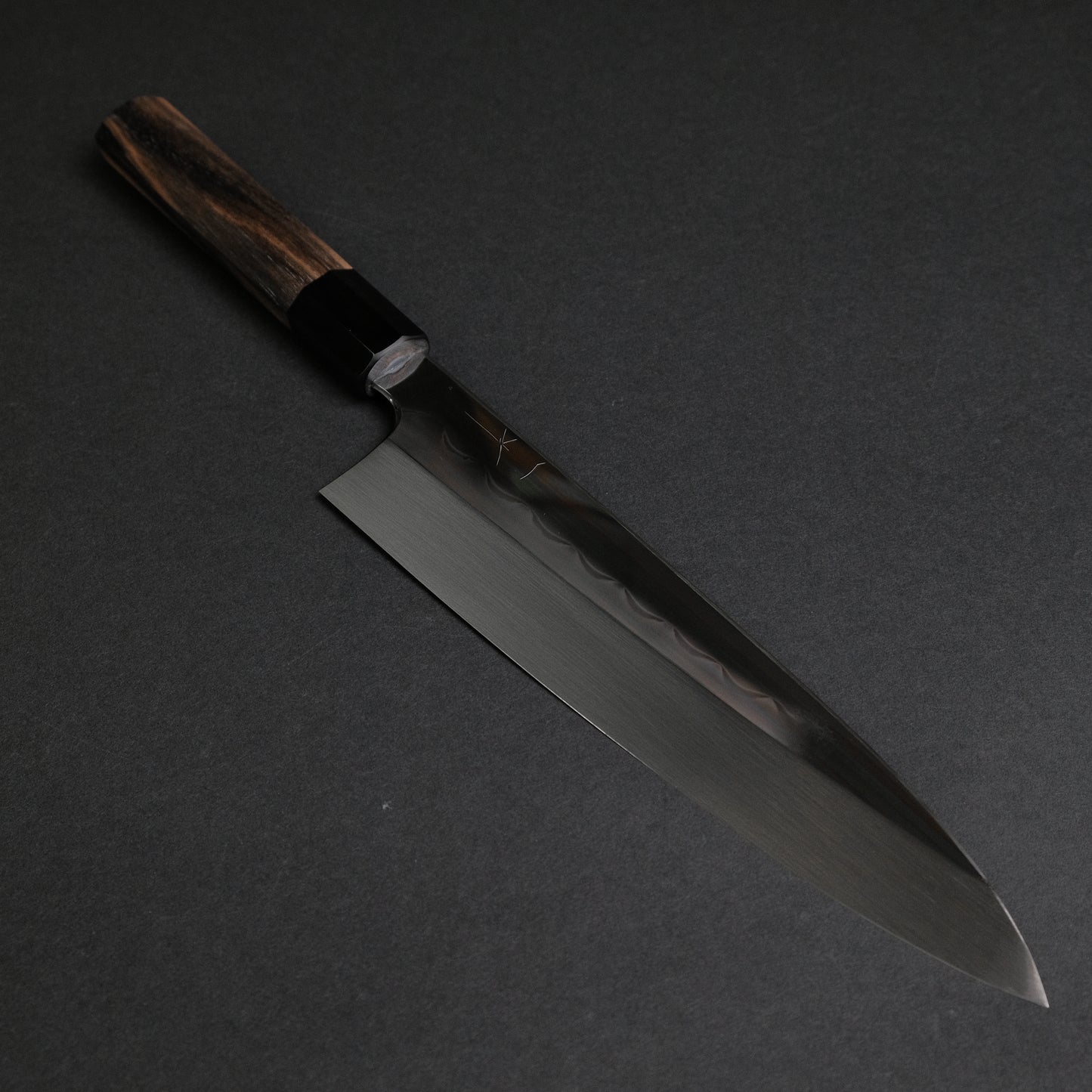 Hitohira Togashi White #1 Notaremon Mizu Honyaki Gyuto 240mm Kurokaki Persimmon Handle (#100/ Saya)