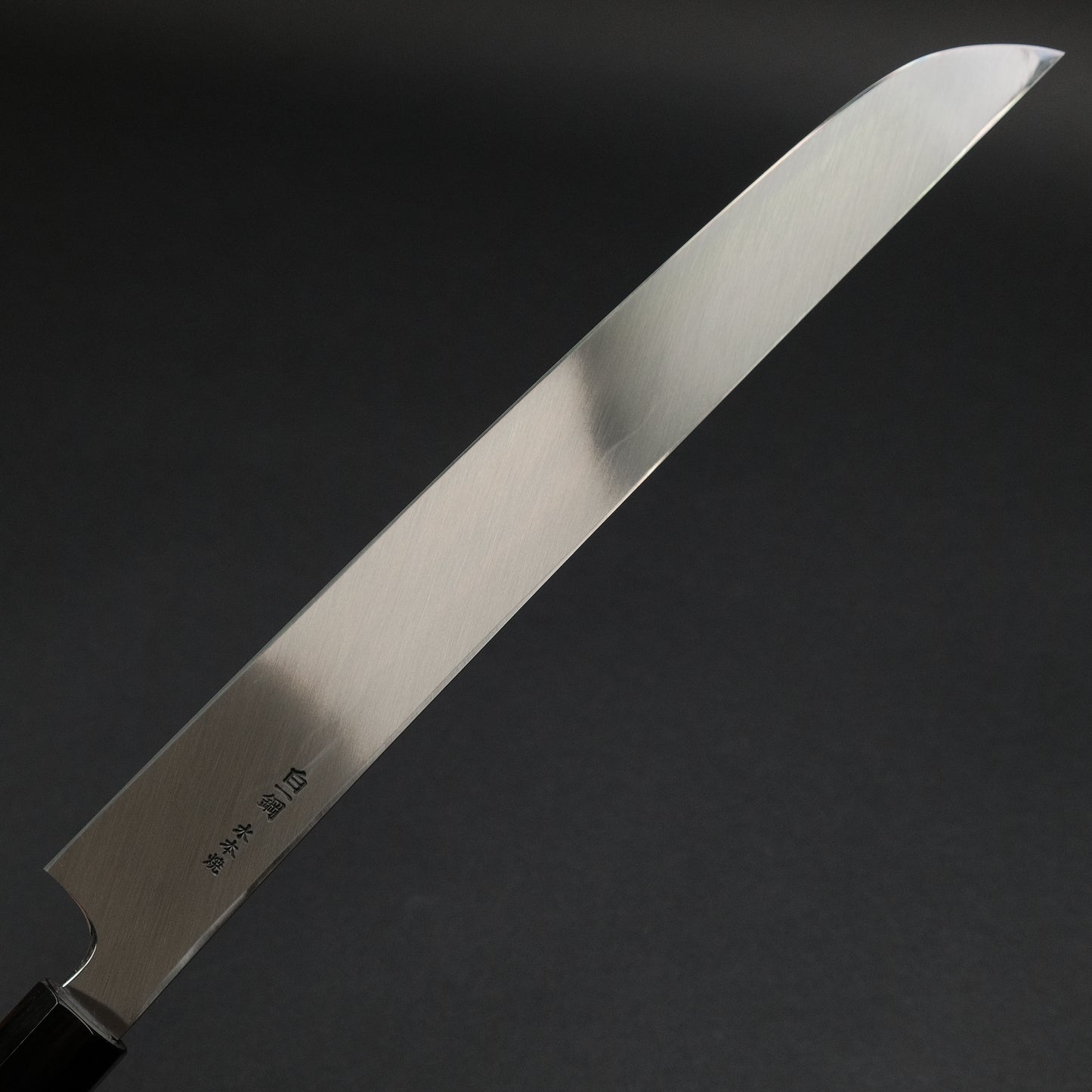 Hitohira Togashi White #1 Notaremon Mizu Honyaki Yanagi Sakimaru 300mm Taihei Ebony Handle (Saya)