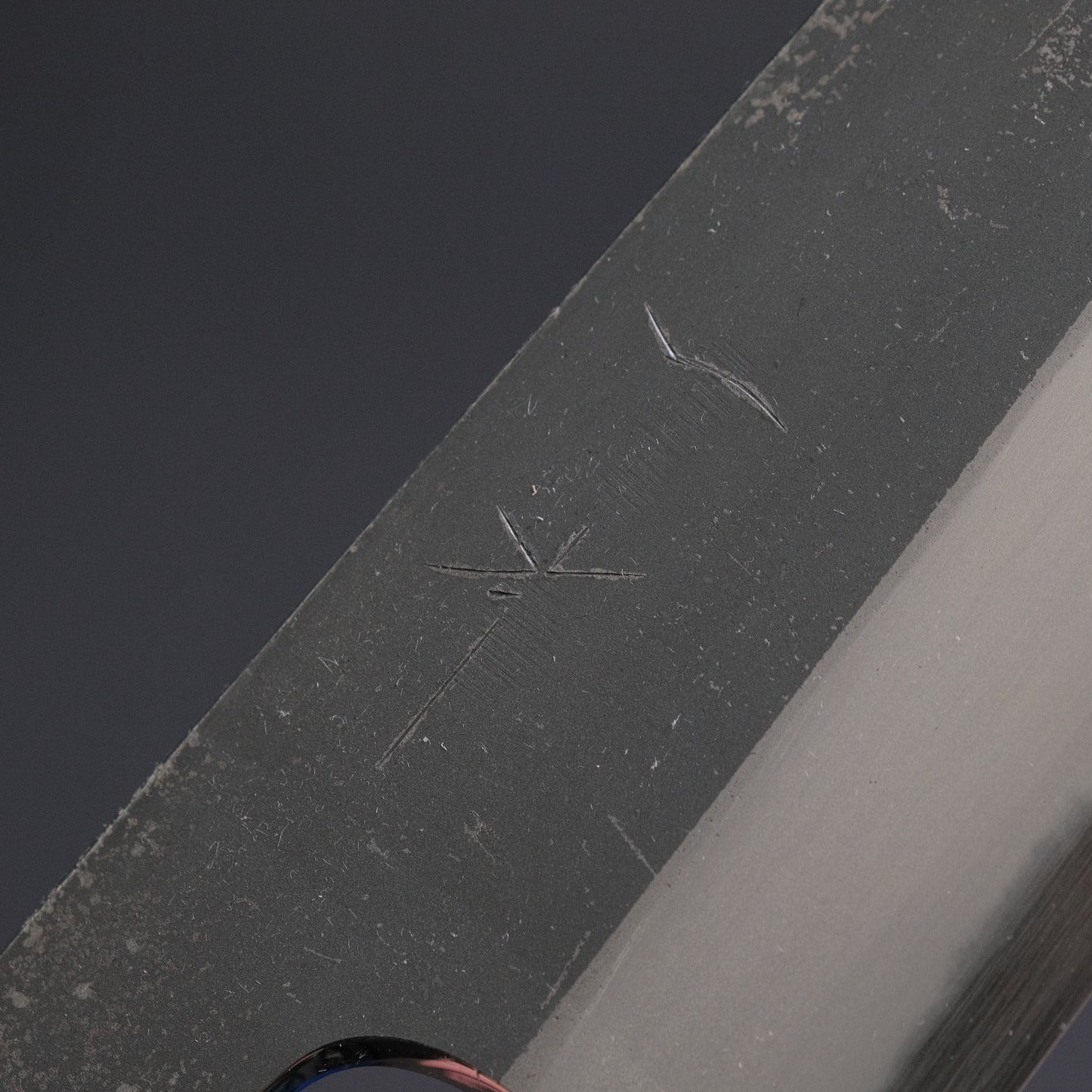 Hitohira Togashi White #2 Kurouchi Gyuto 210mm Tagayasan Handle