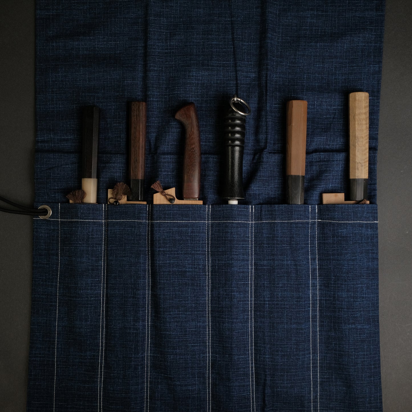 Hitohira Wagara Knife Roll Medium (6 Pocket)
