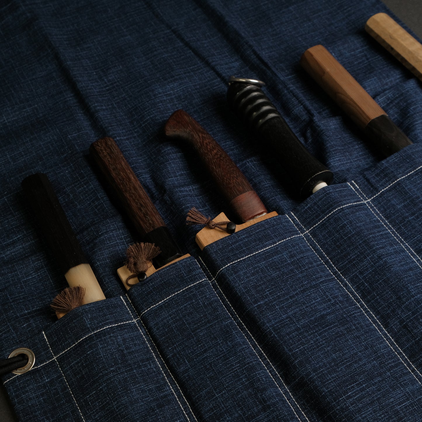 Hitohira Wagara Knife Roll Medium (6 Pocket)