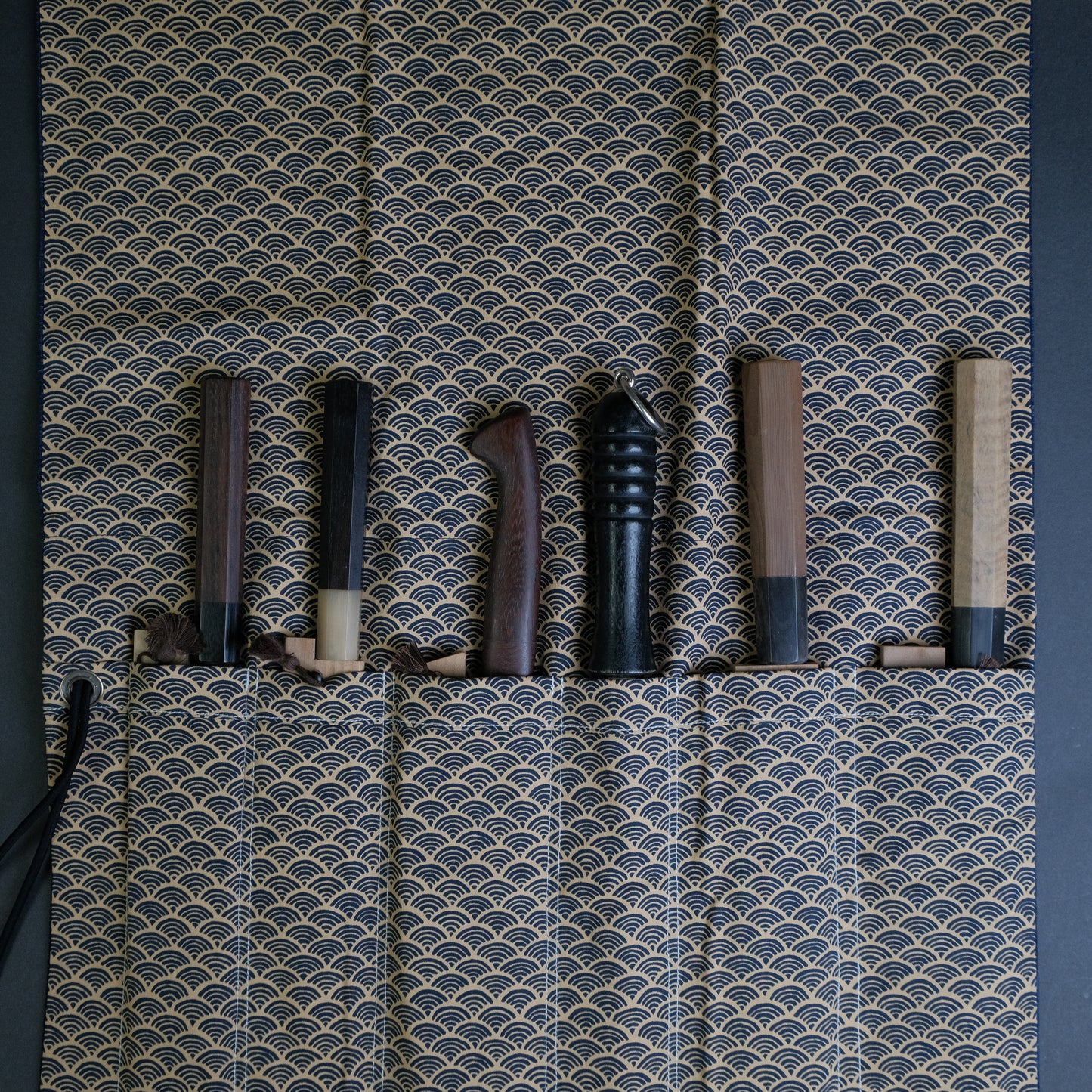 Hitohira Wagara Knife Roll Medium (6 Pocket)