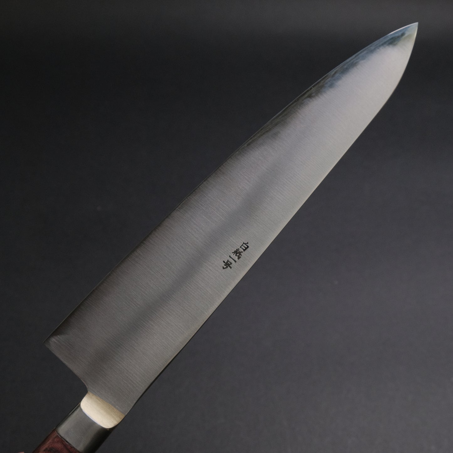 Kogetsu White #1 Gyuto 240mm Wine Pakka Handle
