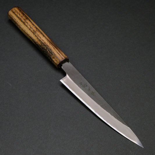 Konosuke MB White #2 Nashiji Kurouchi Petty 150mm Khii Chestnut Handle
