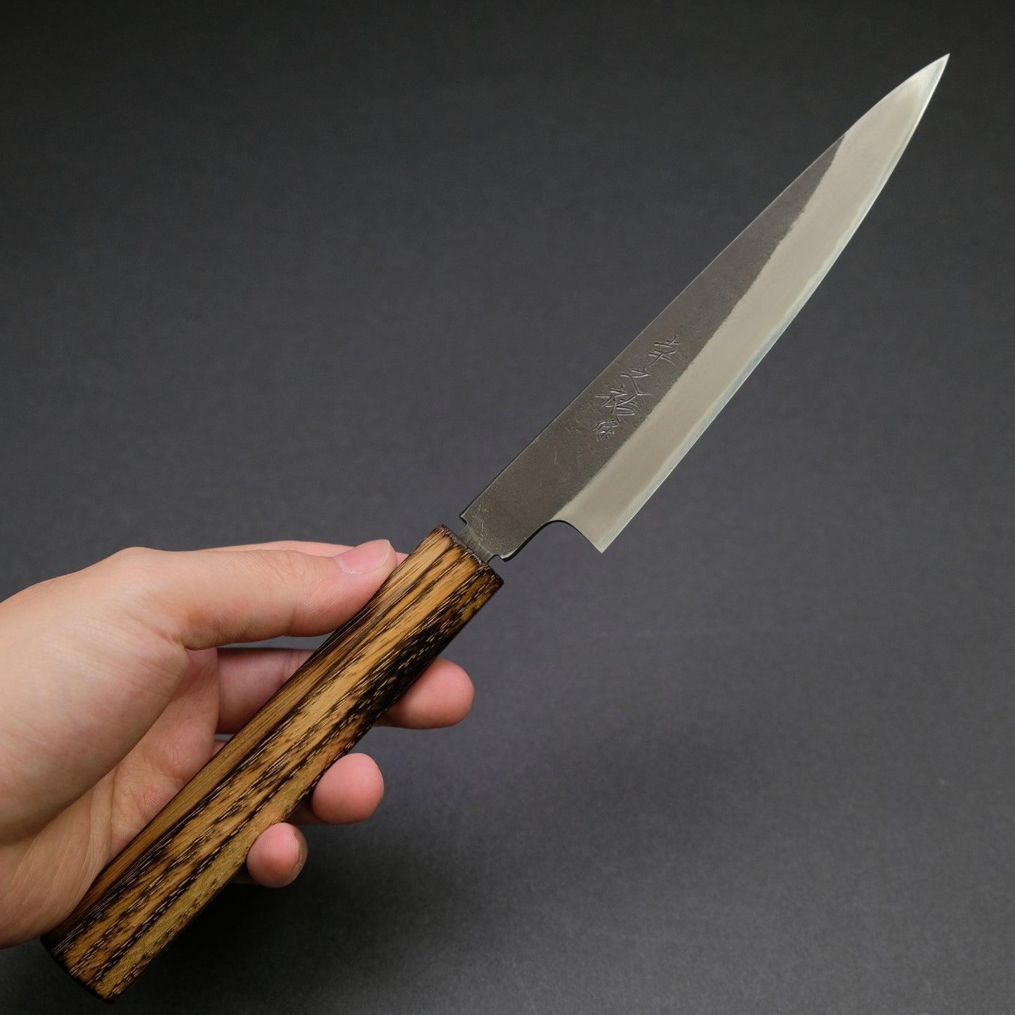 Konosuke MB White #2 Nashiji Kurouchi Petty 150mm Khii Chestnut Handle