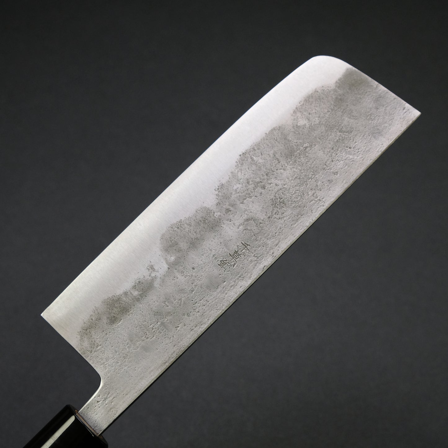 Morihei Hisamoto Blue Super Tsuchime Stainless Clad Nakiri 165mm Ho Wood Handle