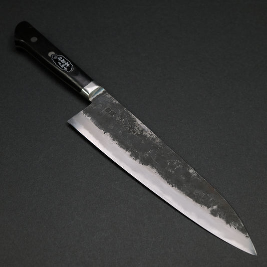 Morihei Hisamoto Kurouchi White #1 Gyuto 210mm Pakka Handle (Fine Finish)