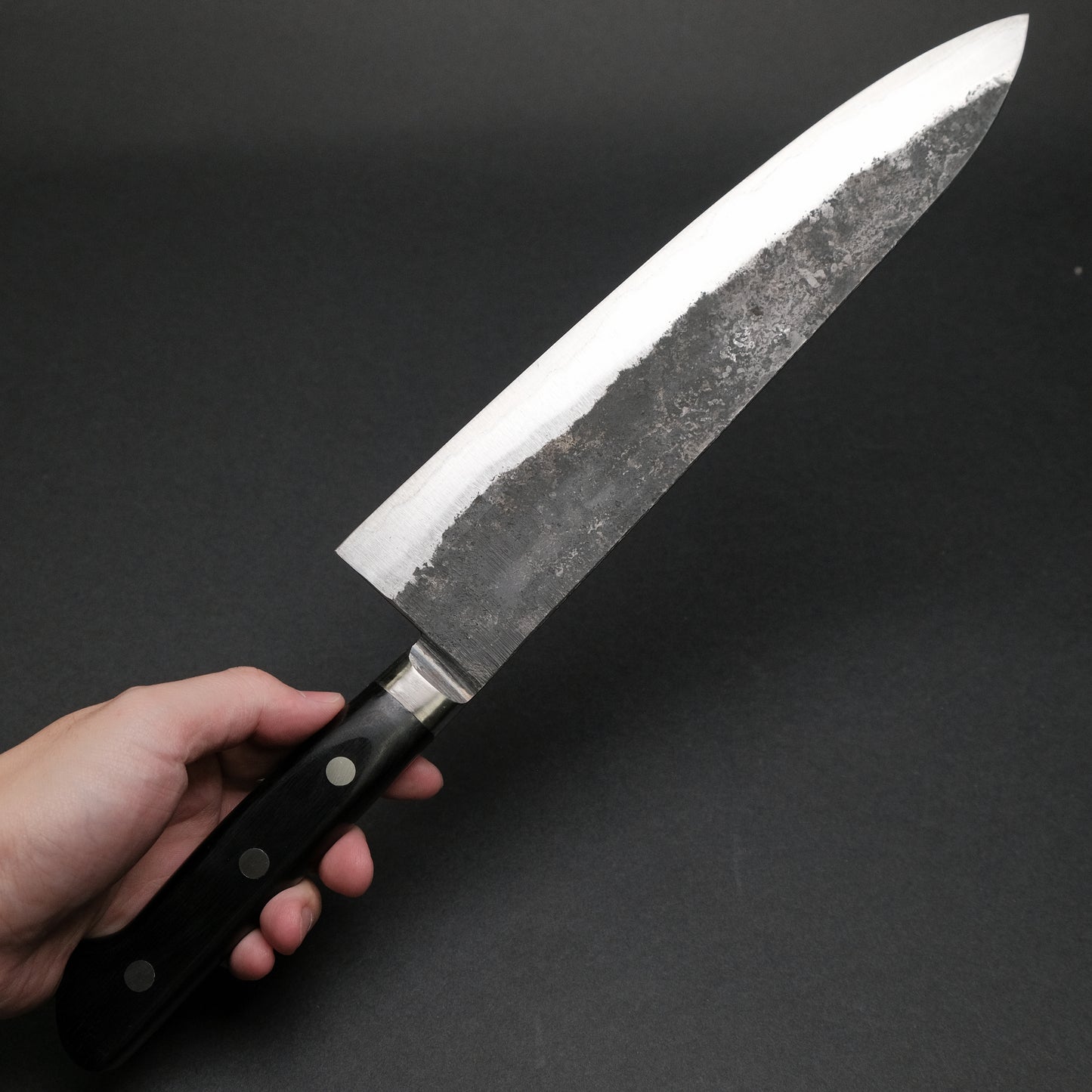 Morihei Hisamoto Kurouchi White #1 Gyuto 270mm Pakka Handle