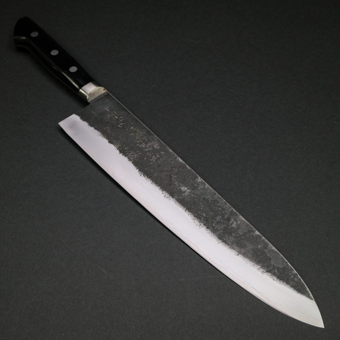 Morihei Hisamoto Kurouchi White #1 Gyuto 300mm Pakka Handle (Thick)