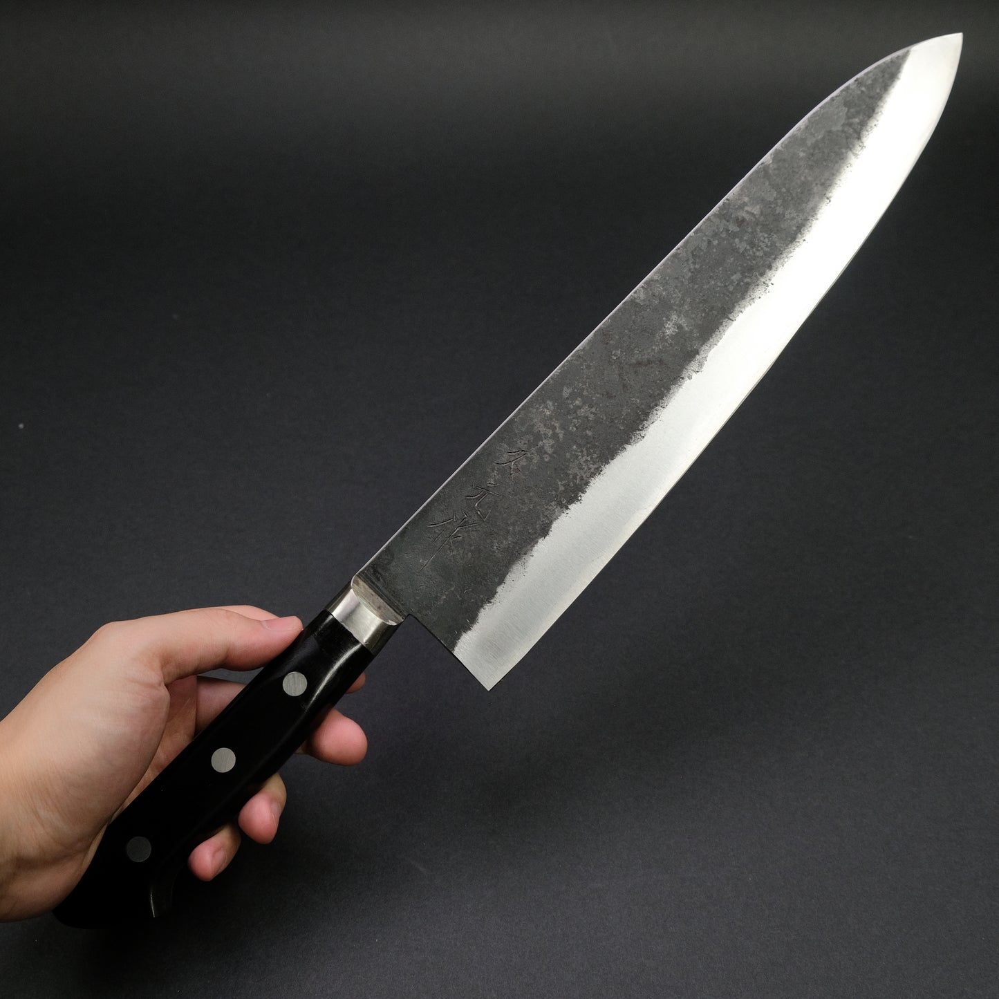 Morihei Hisamoto Kurouchi White #1 Gyuto 300mm Pakka Handle (Thick)