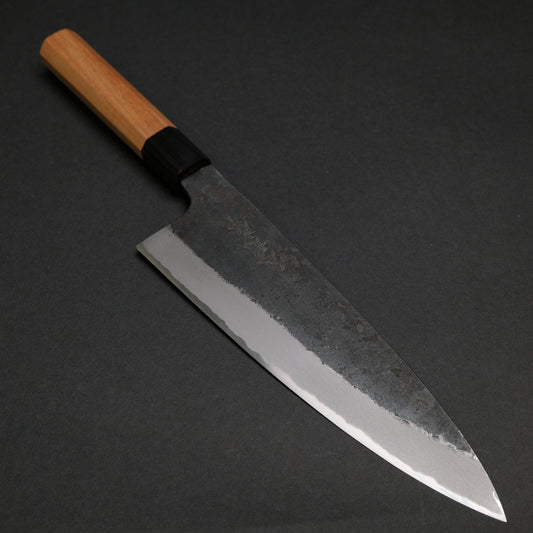 Morihei Hisamoto Kurouchi White #2 Extra Height Gyuto 210mm Keyaki Zelkova Handle