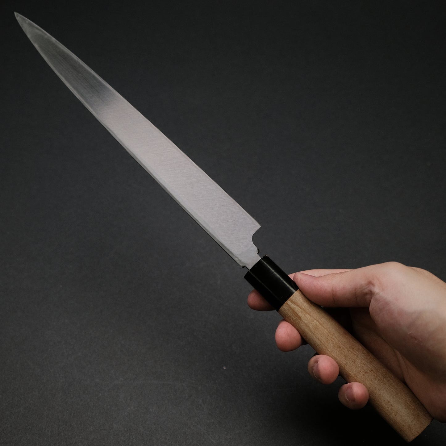 Morihei Hisamoto Vintage Left Handed Fugubiki 240mm Magnolia Handle (Carbon)