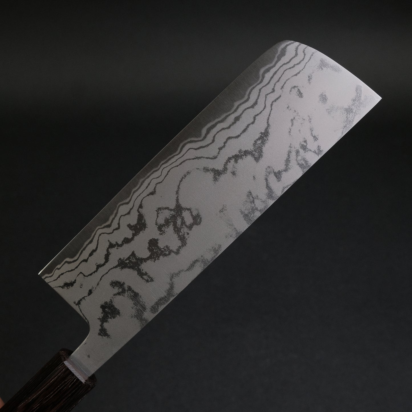 Morihei Kikuyu Blue #2 Damascus Nakiri 165mm Wenge Handle