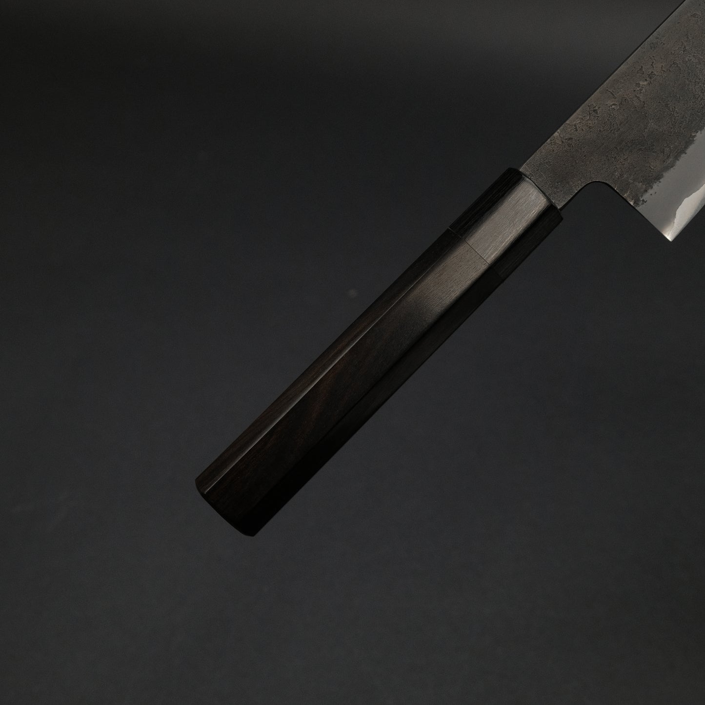 Mutsumi Blue Super Kurouchi Nashiji Gyuto 240mm Ebony Handle