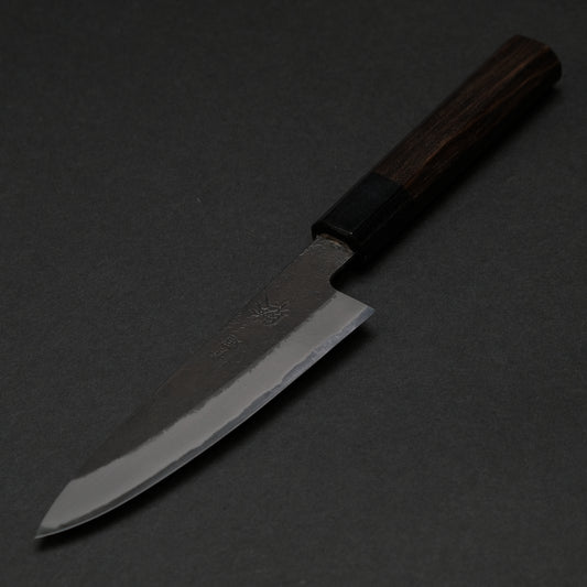 Mutsumi Blue Super Kurouchi Nashiji Petty 135mm Ebony Handle