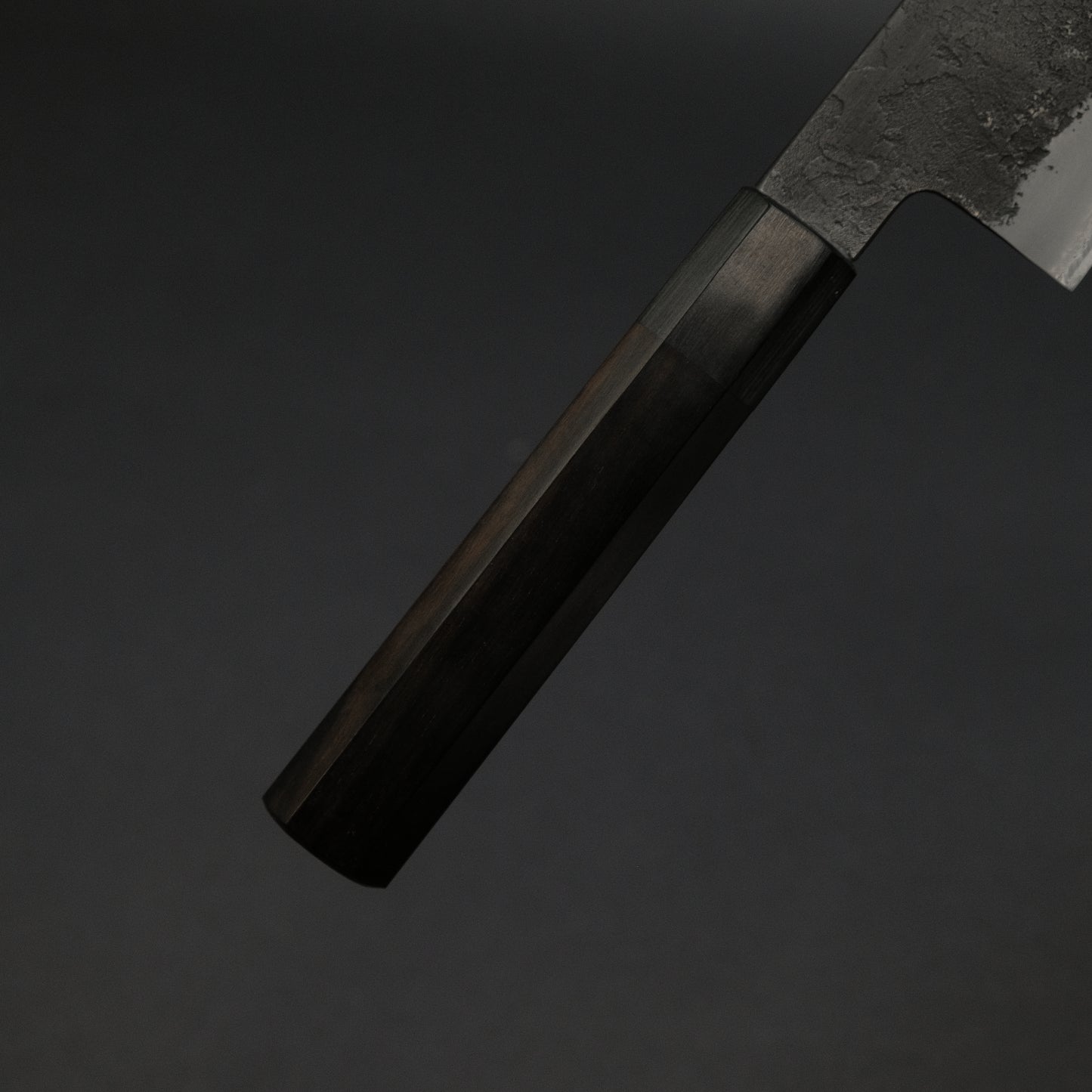 Mutsumi Blue Super Kurouchi Nashiji Santoku 180mm Ebony Handle
