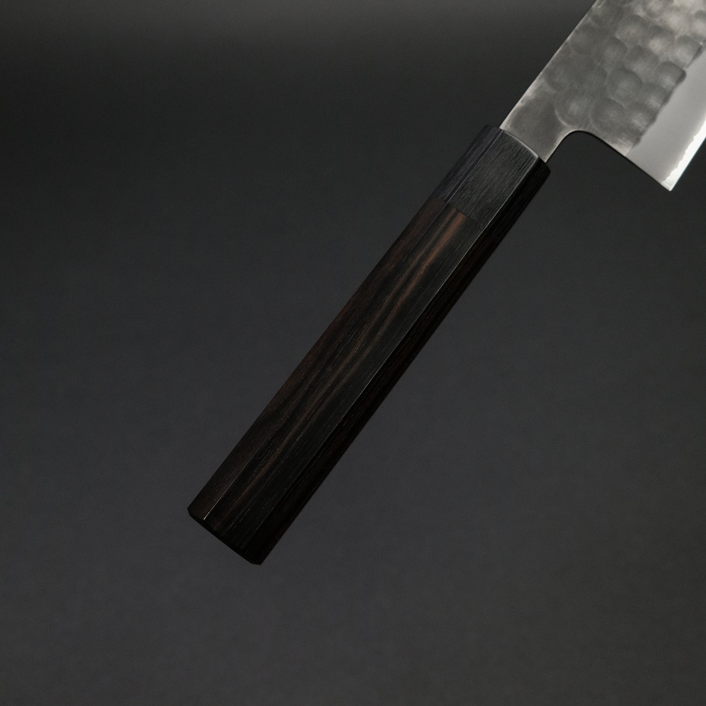 Mutsumi Blue Super Kurouchi Tsuchime Gyuto 240mm Ebony Handle