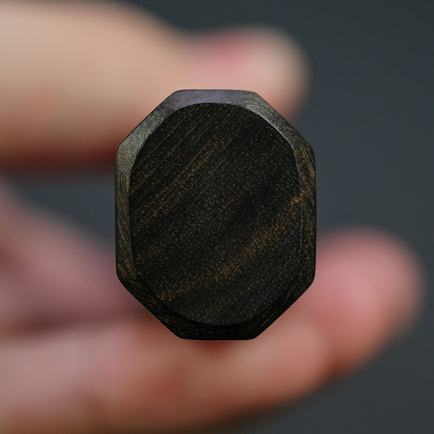Mutsumi Blue Super Kurouchi Tsuchime Nakiri 180mm Ebony Handle