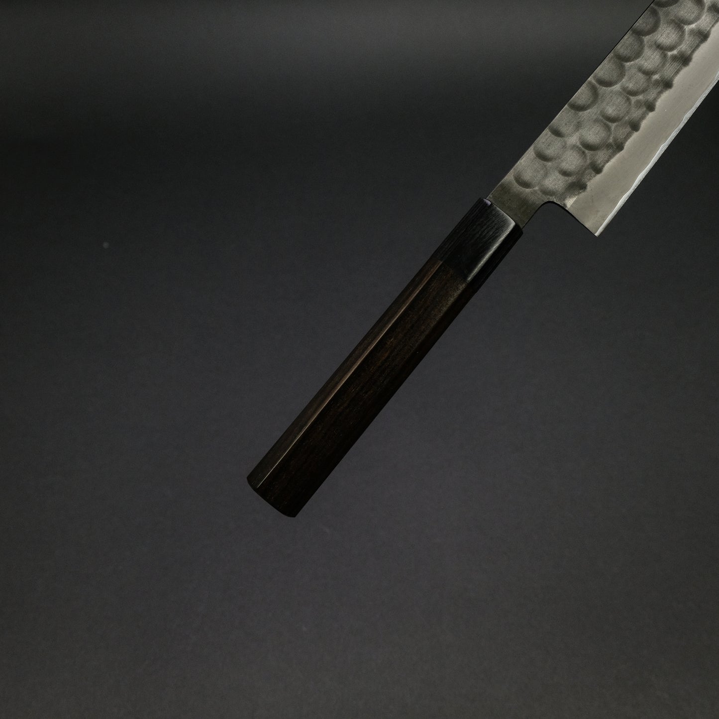 Mutsumi Blue Super Kurouchi Tsuchime Sujihiki 270mm Ebony Handle