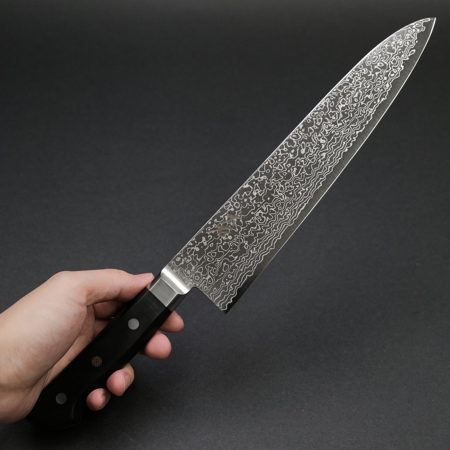 Ohishi Powder Metal Damascus Gyuto 240mm Linen Micarta Handle