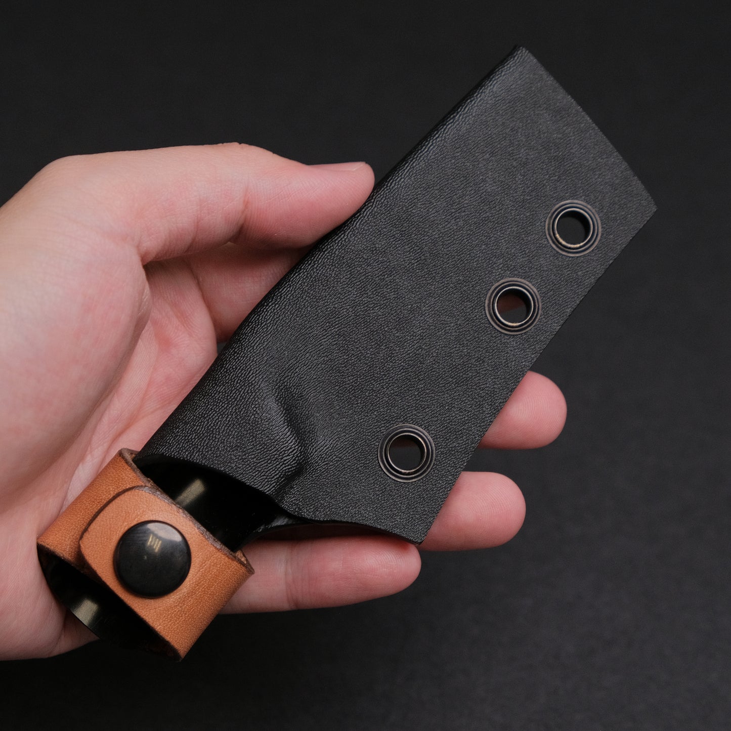 Seino AUS8 Fishing Utility Fixed Blade Linen Micarta Handle (#003)