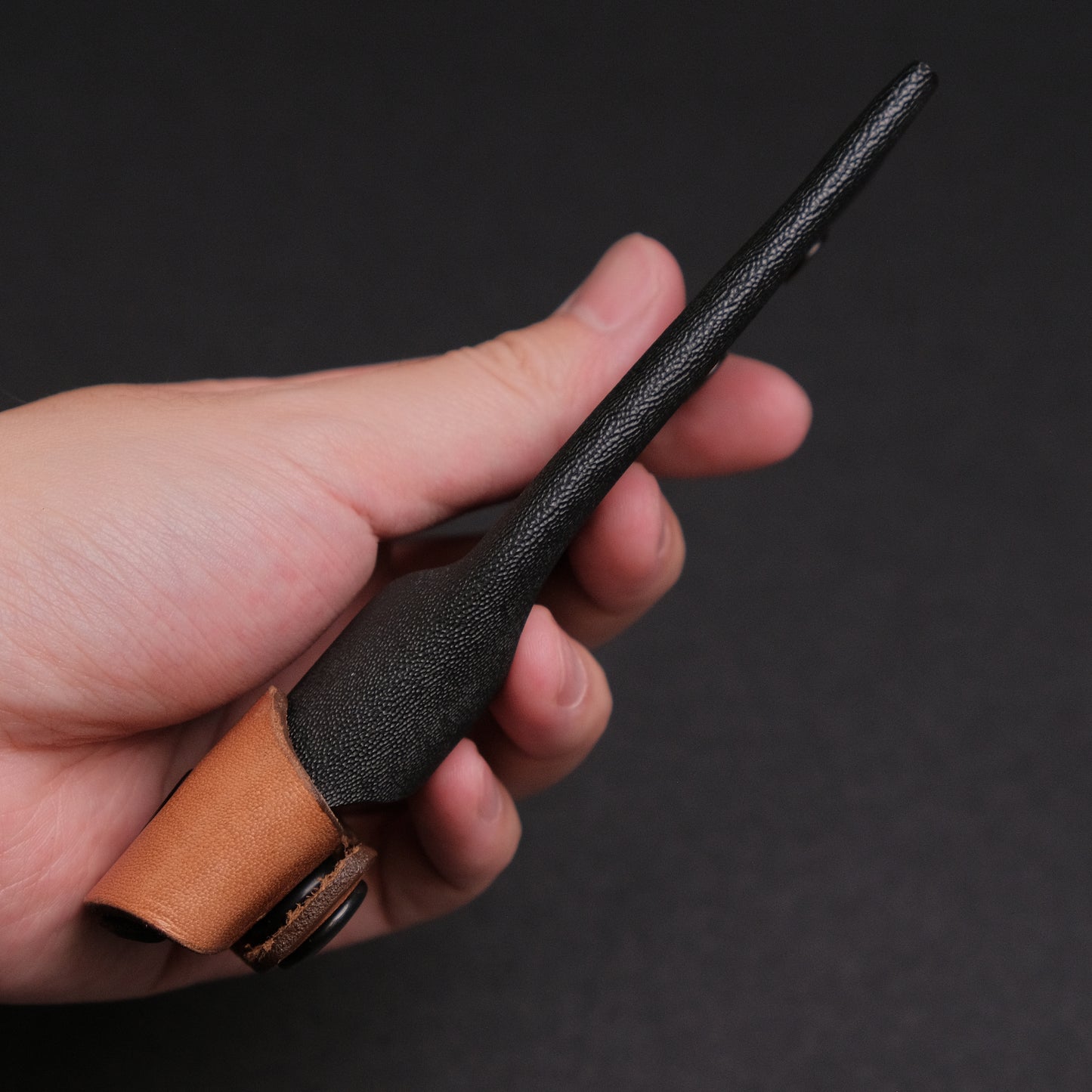 Seino AUS8 Fishing Utility Fixed Blade Linen Micarta Handle (#003)